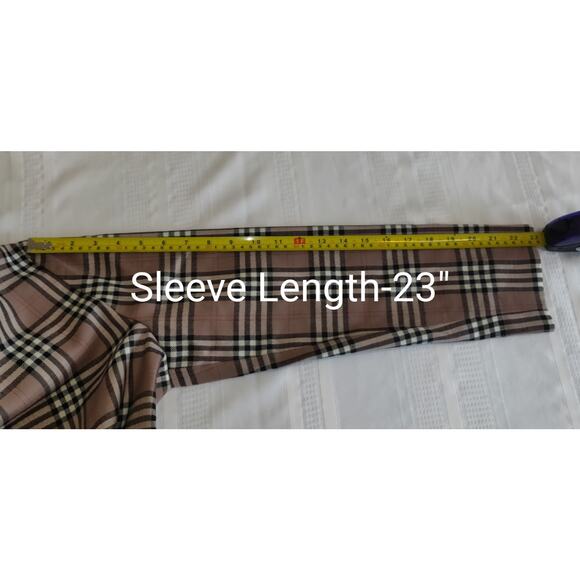 Vintage Pendleton Virgin Wool Tartan Plaid Blazer Women's 10 Jacket USA 80s 90s - Picture 15 of 16